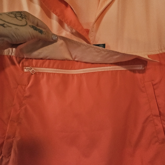 Lauren James M Women's Two-Tone Orange Rain Jacket - Picture 3 of 9